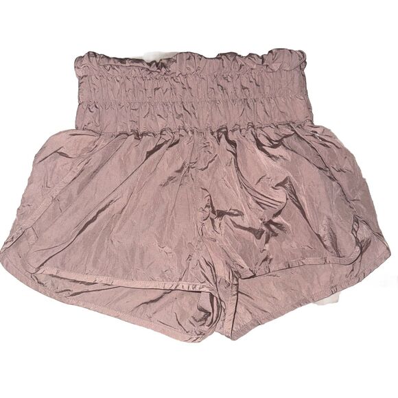 FP Movement Pants - FP Movement Free People The Way Home Shorts Small Moonlight Mauve High Rise U24
